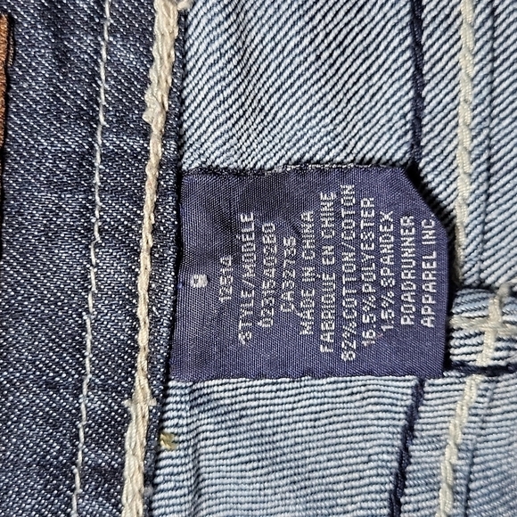 E-Nox Crystal Studded Angle Wing Pockets Mid-rise Bootcut Jeans. - Picture 6 of 7